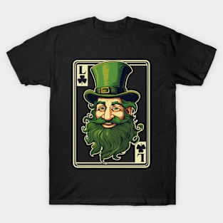 Leprechaun Shamrock Card St Paddys Day Festival T-Shirt